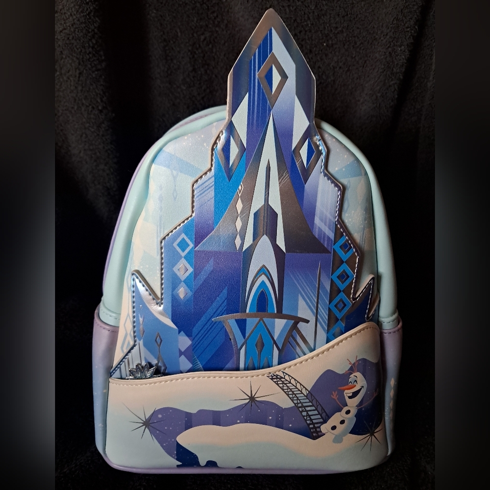 Frozen Elsa Ice Castle Loungefly Mini Backpack